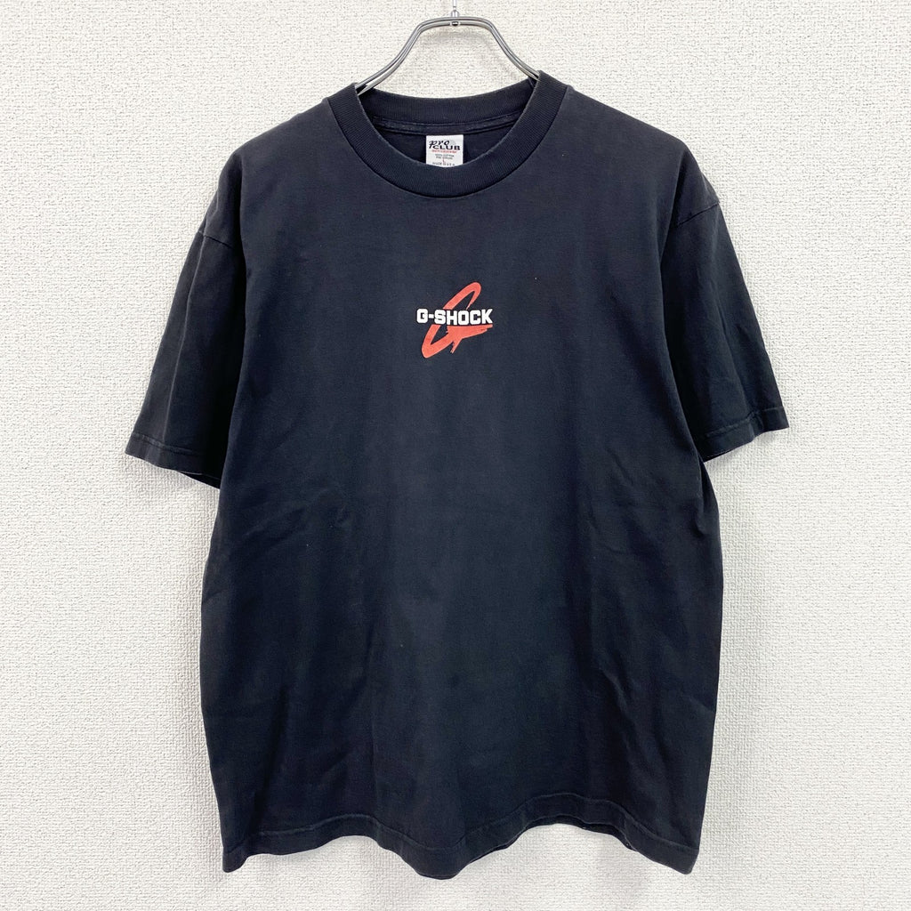 90s～　Pro CLUB　G-SHOCK　ジーショック　半袖プリント企業Tシャツ　ヴィンテージ　黒　ブラック　Lサイズ