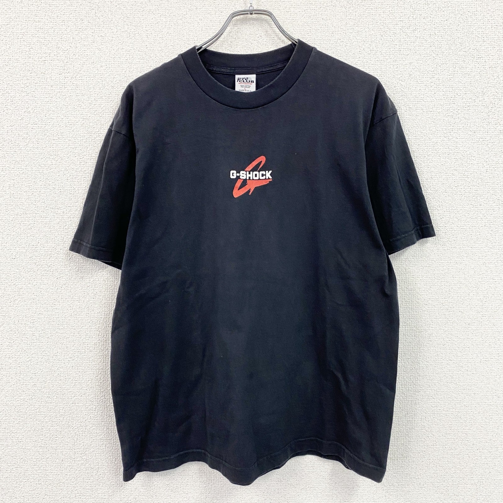 90s～　Pro CLUB　G-SHOCK　ジーショック　半袖プリント企業Tシャツ　ヴィンテージ　黒　ブラック　Lサイズ