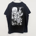 古着 used　DEATH NOTE　デスノート　半袖アニメプリントTシャツ　クルーネック　レトロ　黒　ブラック　Lサイズ