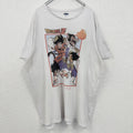 古着 used　ドラゴンボールZ　半袖アニメプリントTシャツ　ジャンプ　クルーネック　レトロデザイン　白　ホワイト　XXLサイズ