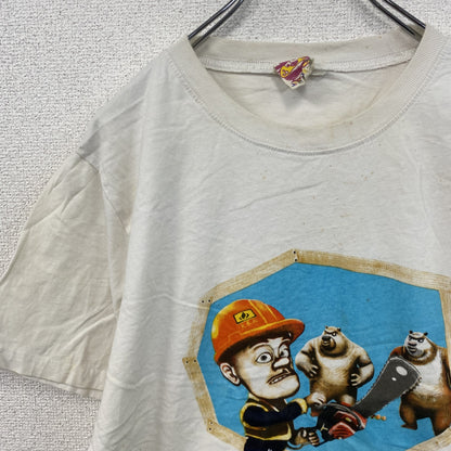 JAM　ジャム　半袖プリントTシャツ　キャラクターT　熊出没　白　ホワイト　