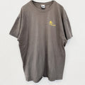 古着 used　GILDAN ギルダン　半袖プリントTシャツ　クルーネック　レトロデザイン　ブラウン　バックプリント　XLサイズ