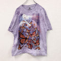 THE MOUNTAIN　ザマウンテン　半袖プリントTシャツ　タイダイ　紫　パープル　Lサイズ