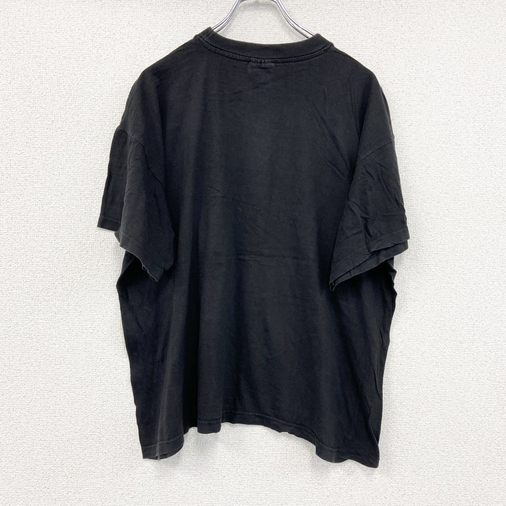 ローマ法王　スモーキング　半袖プリントTシャツ　黒　ブラック　Ｍサイズ