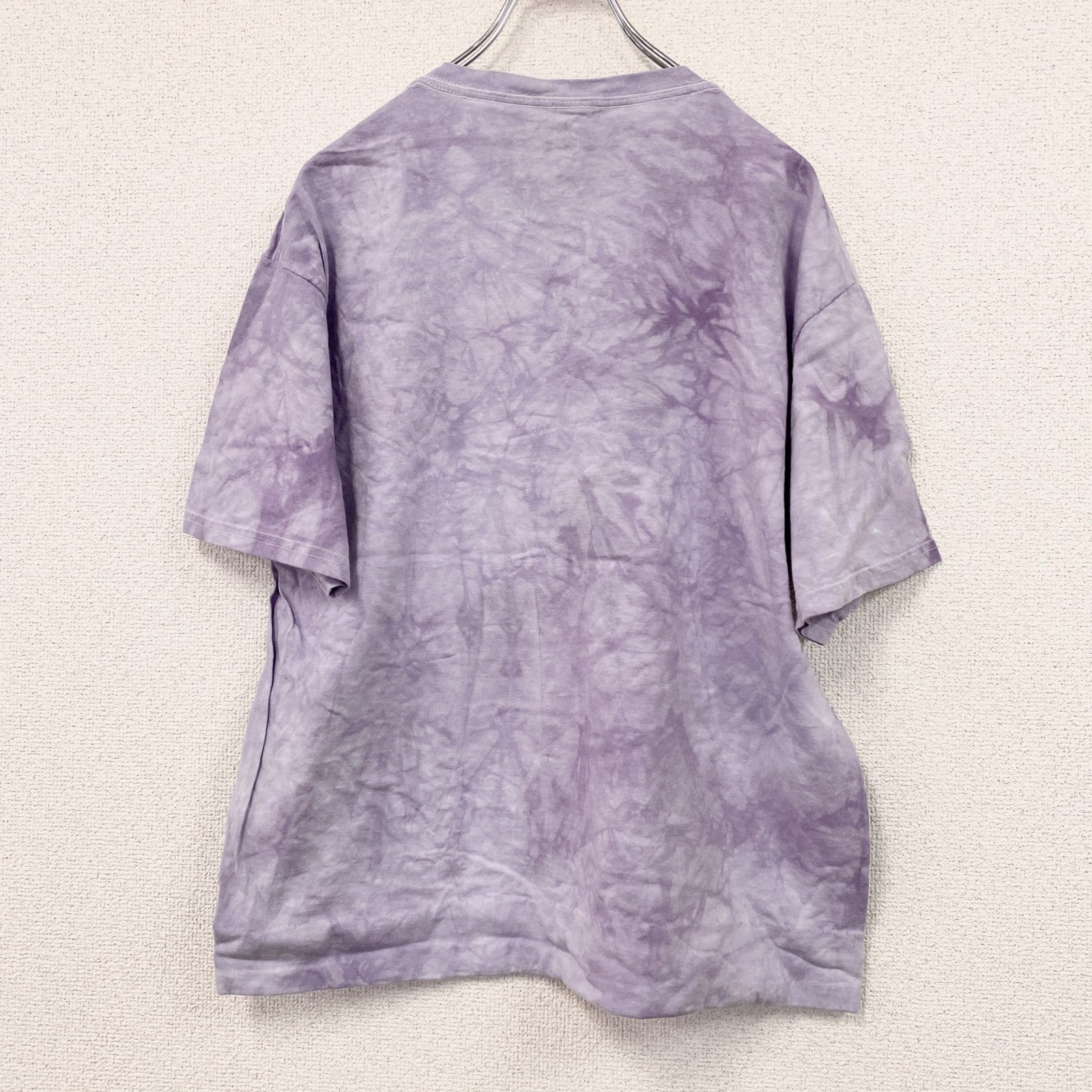 THE MOUNTAIN　ザマウンテン　半袖プリントTシャツ　タイダイ　紫　パープル　Lサイズ