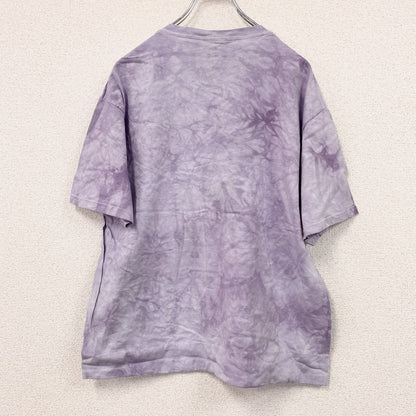 THE MOUNTAIN　ザマウンテン　半袖プリントTシャツ　タイダイ　紫　パープル　Lサイズ