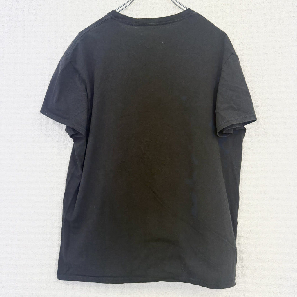 古着 used　DEATH NOTE　デスノート　半袖アニメプリントTシャツ　クルーネック　レトロ　黒　ブラック　Lサイズ