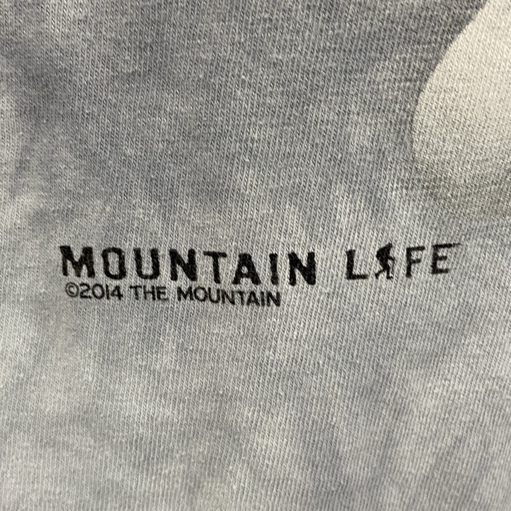 THE MOUNTAIN　ザマウンテン　半袖プリントTシャツ　タイダイ　灰色　グレー　3XLサイズ