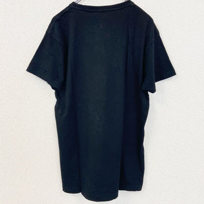 古着 used　半袖プリントTシャツ　ジブリ　となりのトトロ　レトロデザイン　クルーネック　黒　ブラック　Lサイズ