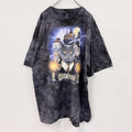 THE MOUNTAIN　ザマウンテン　半袖プリントTシャツ　アニマルT　タイダイ　黒　ブラック　2XLサイズ