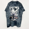 THE MOUNTAIN　ザマウンテン　半袖プリントTシャツ　アニマルT　タイダイ　黒　ブラック　2XLサイズ