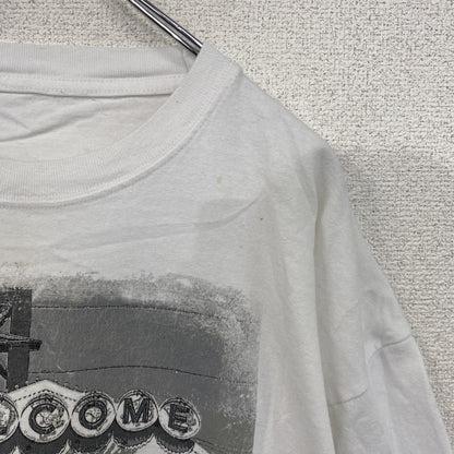 半袖プリントTシャツ　Las Vegas　ラスベガス　ス―べニア　白　ホワイト　