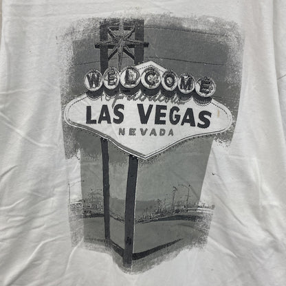 半袖プリントTシャツ　Las Vegas　ラスベガス　ス―べニア　白　ホワイト　