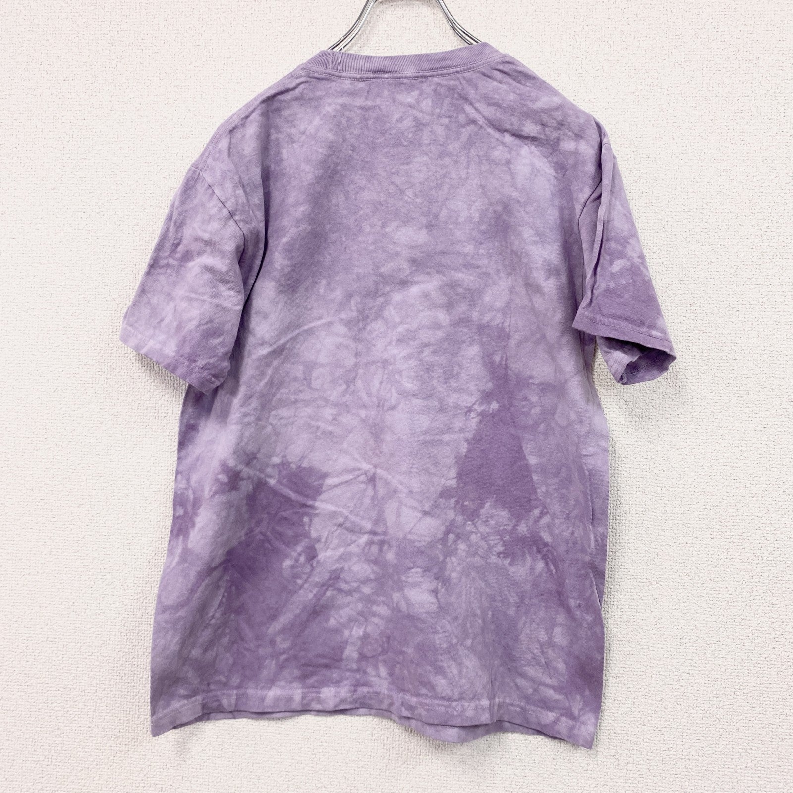THE MOUNTAIN　ザマウンテン　半袖プリントTシャツ　アニマルT　タイダイ　紫　パープル　Sサイズ