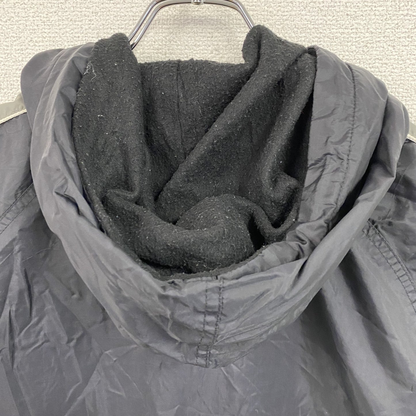 SFO　フルジップナイロンジャケット　フード　黒　ブラック　Sサイズ　