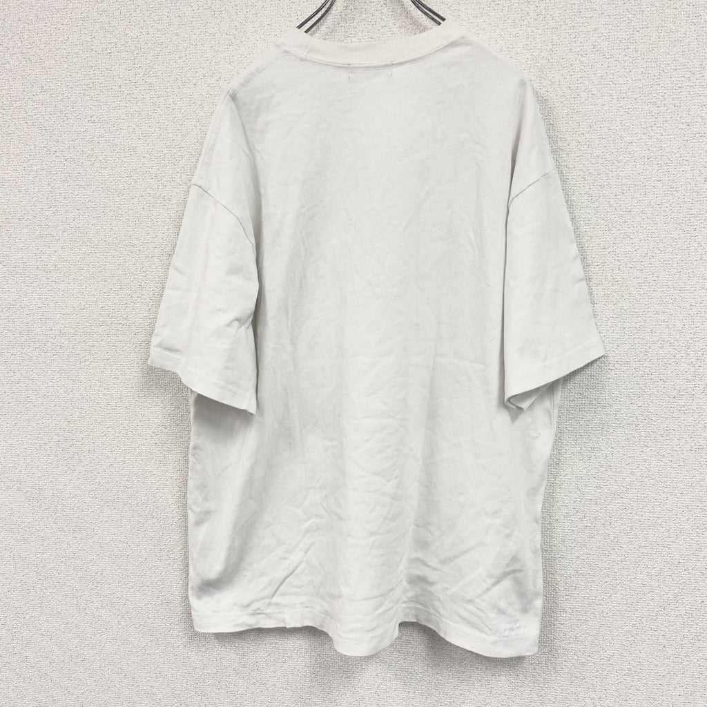 NAUTICA　ノーティカ　半袖プリントＴシャツ　デカロゴ　アーチプリント　白　ホワイト　Lサイズ