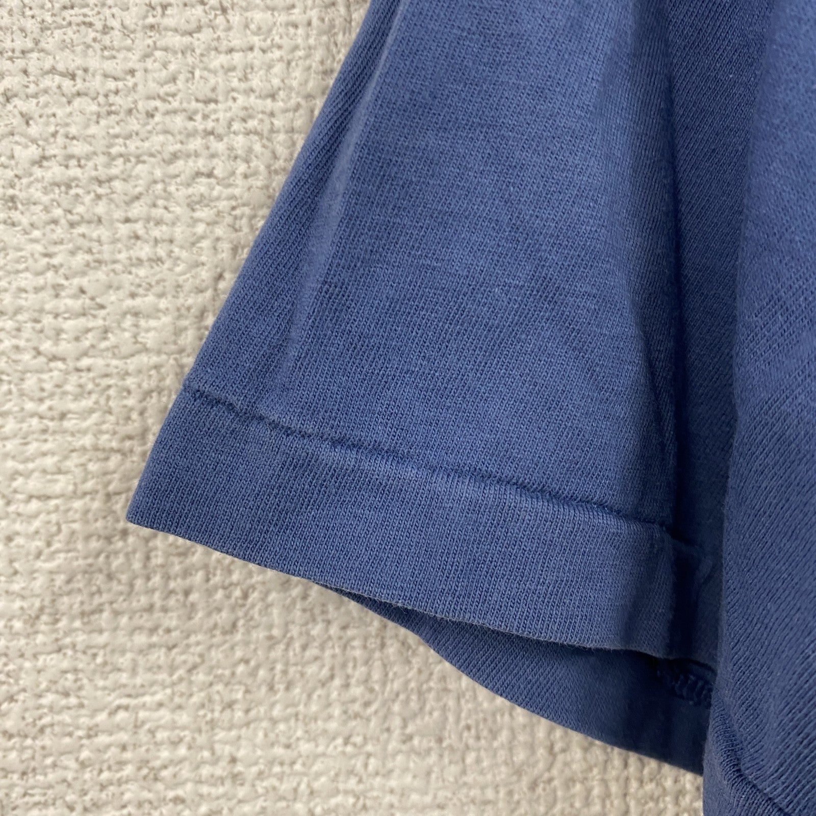 POLO RALPH LAUREN　ラルフローレン　半袖Tシャツ　シングルステッチ　デカロゴ　ロゴプリント　青　ブルー　Sサイズ