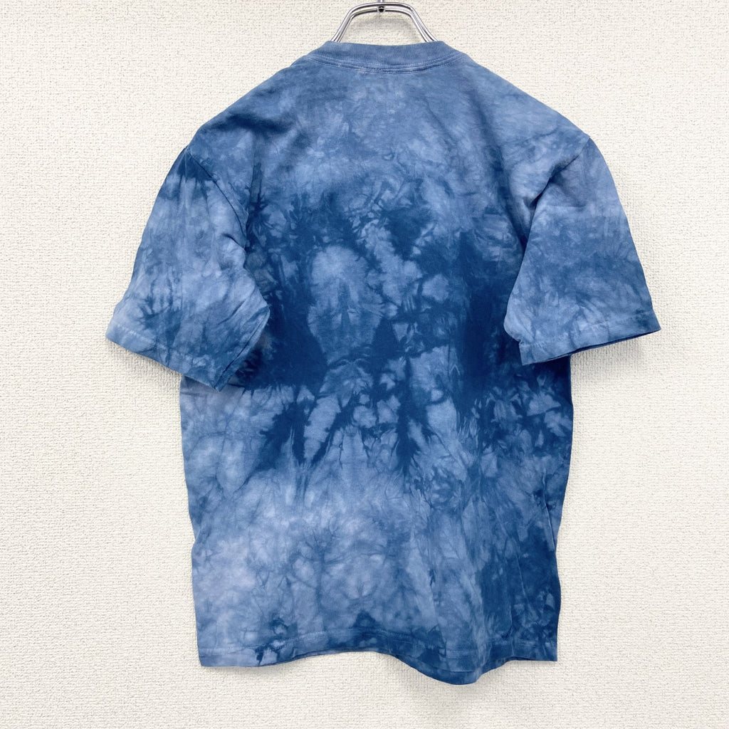 THE MOUNTAIN　ザマウンテン　半袖プリントTシャツ　アニマルT　タイダイ　青　ブルー　XLサイズ