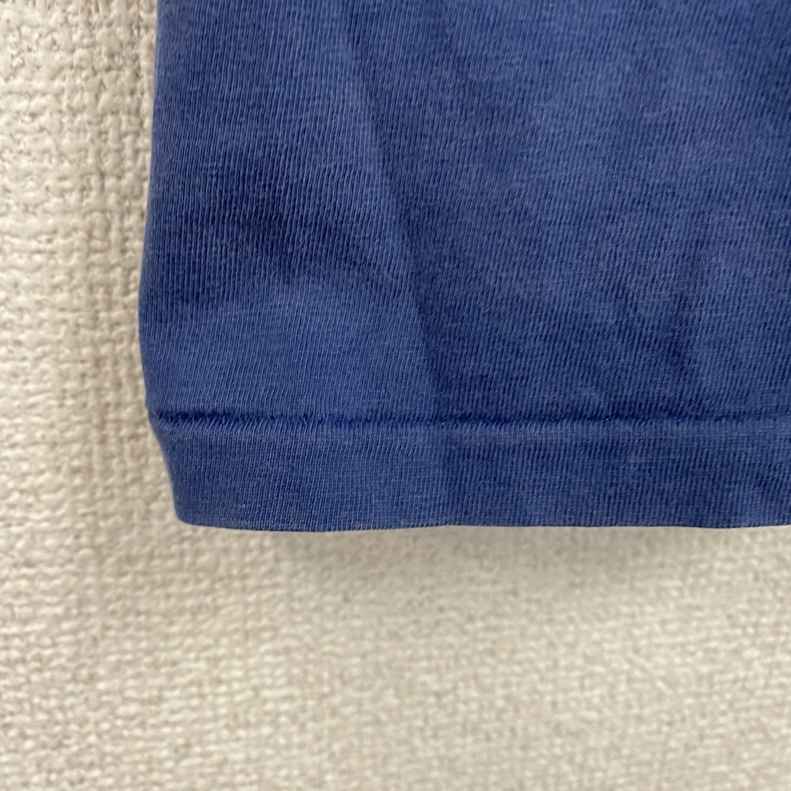 POLO RALPH LAUREN　ラルフローレン　半袖Tシャツ　シングルステッチ　デカロゴ　ロゴプリント　青　ブルー　Sサイズ