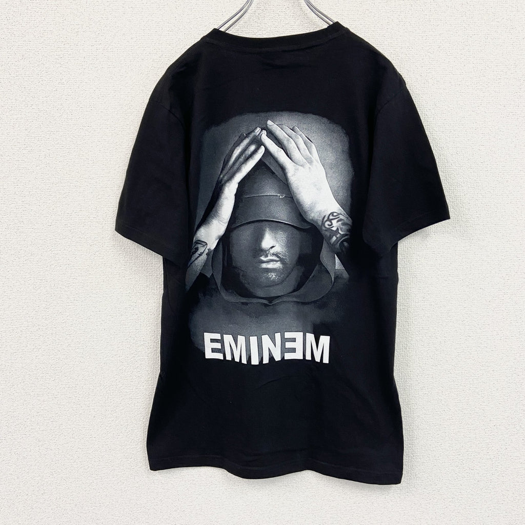 Rocky Rood　エミネム　スリム・シェイディ　半袖プリントラッパーＴシャツ　ヒップホップ　黒　ブラック　Lサイズ