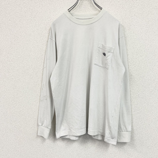 THE NORTH FACE　ザ・ノースフェイス　長袖Tシャツ/ロンT　白　ホワイト　Lサイズ