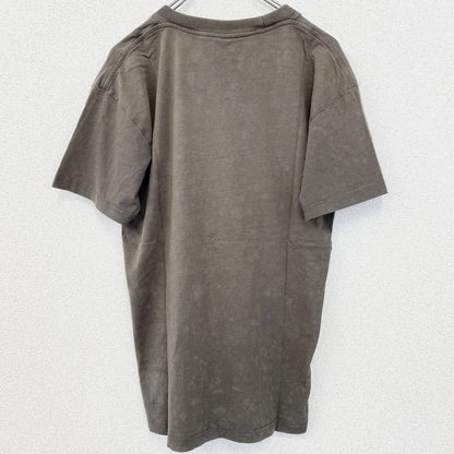 古着 used　BERLIN　ベルリン　半袖プリントTシャツ　クルーネック　レトロデザイン　カーキグレー　Mサイズ