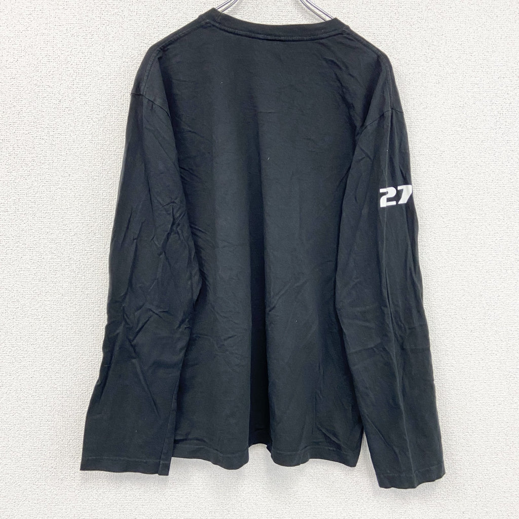 Stedman　長袖プリントTシャツ/ロンT　黒　ブラック　XLサイズ