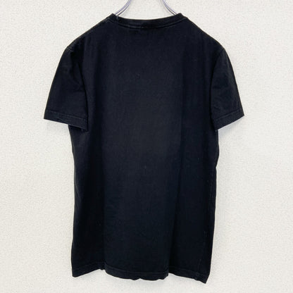 古着 used　inK　半袖プリントTシャツ　猫　MIRIAM　クルーネック　カジュアル　レトロデザイン　黒　ブラック　Sサイズ