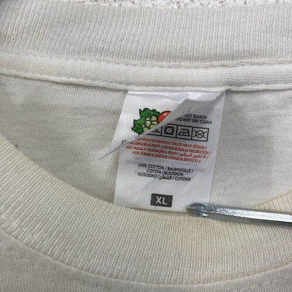 FRUIT OF THE LOOM　フルーツオブザルーム　半袖Tシャツ　Bierkonig　白　ホワイト　XLサイズ　