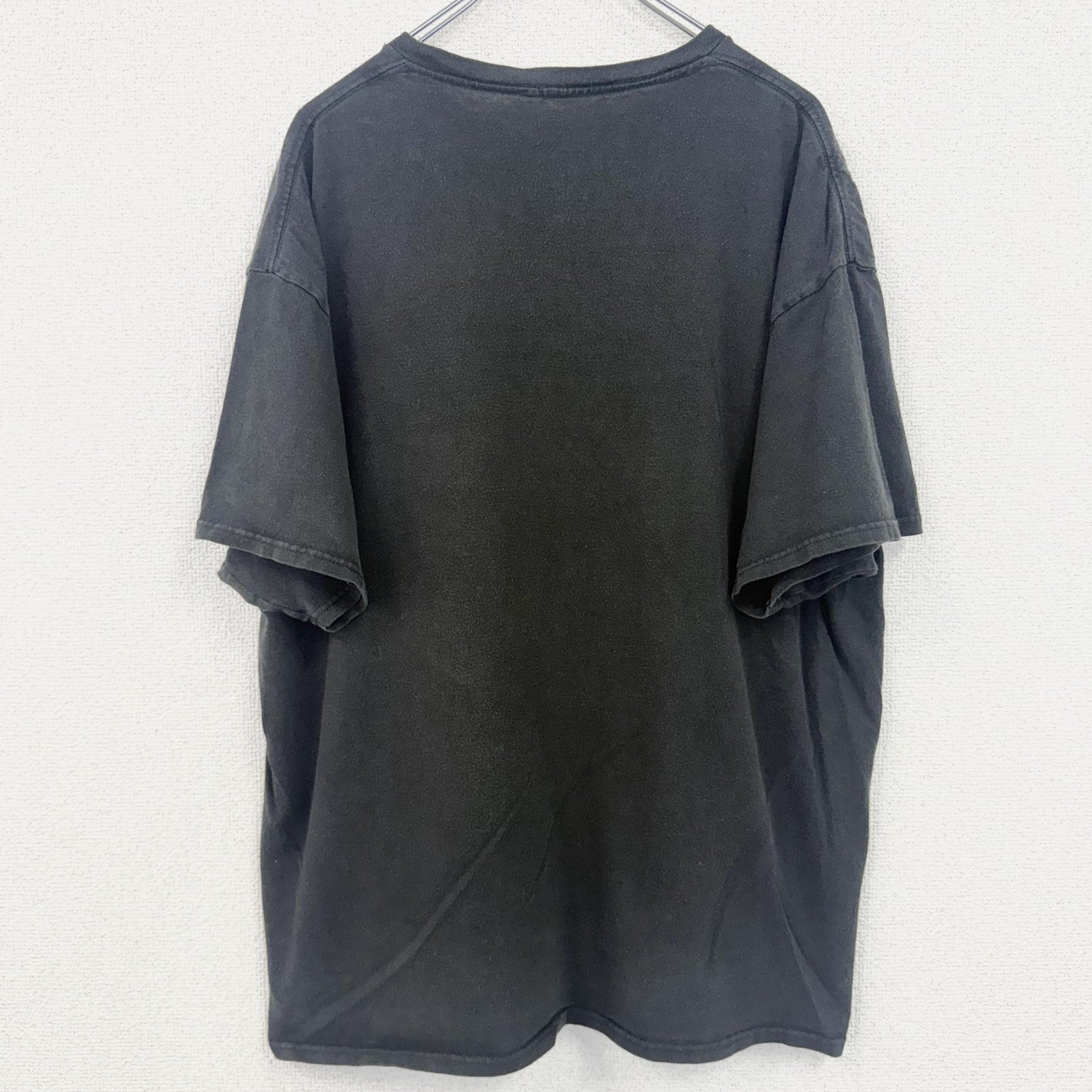 古着 used　NARUTO　ナルト　半袖アニメプリントTシャツ　クルーネック　レトロデザイン　黒　ブラック　XXLサイズ