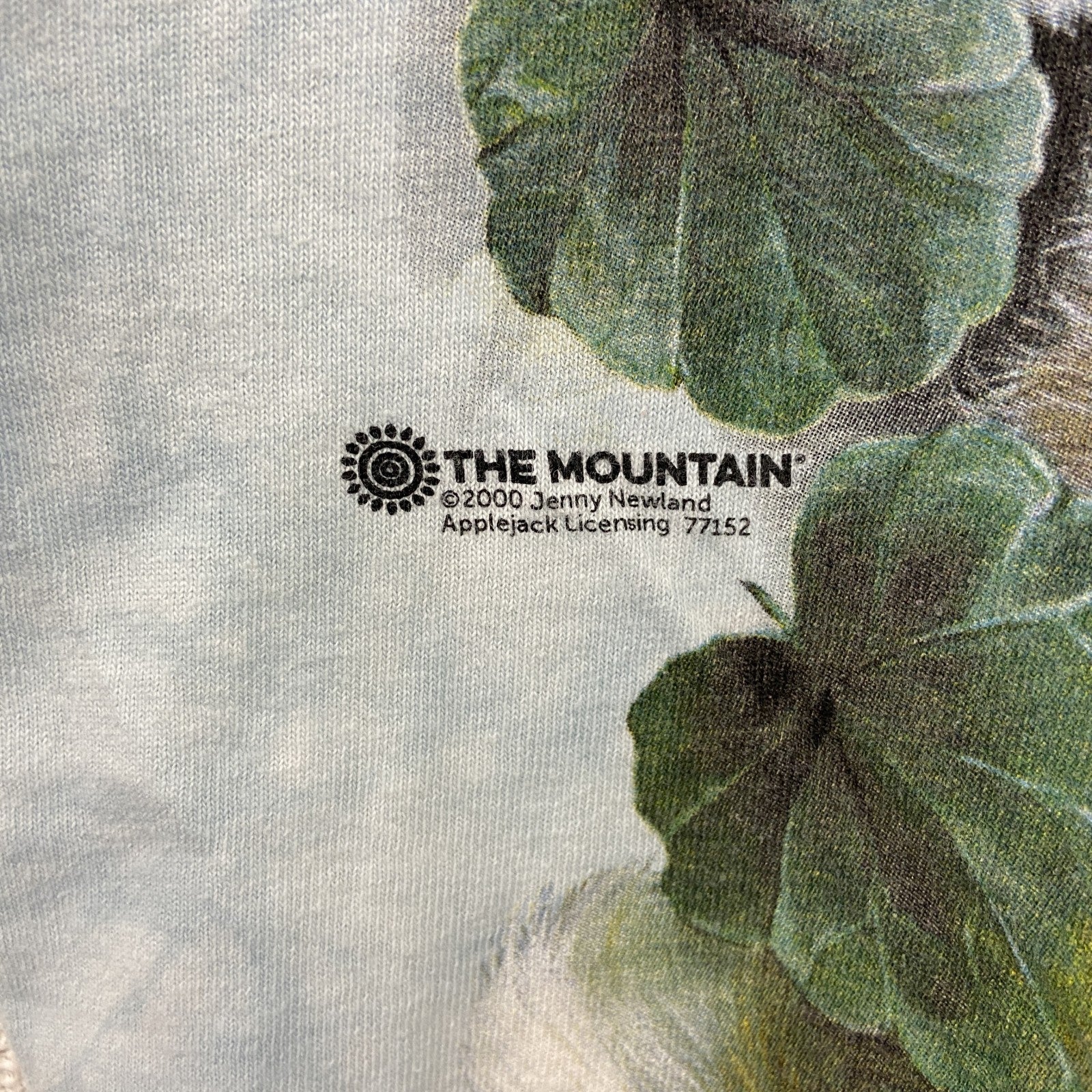 THE MOUNTAIN　ザマウンテン　半袖プリントTシャツ　アニマルT　タイダイ　水色　ライトブルー　Lサイズ