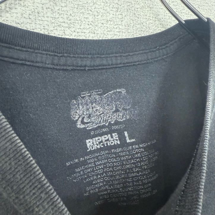 古着 used　ナルト　NARUTO　半袖アニメプリントTシャツ　イタチ　サスケ　クルーネック　レトロ　黒　ブラック　XLサイズ