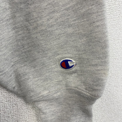 90s　Champion　チャンピオン　リバースウィーブ　スウェット/トレーナー　3連プリント　刺繍タグ　霜降りグレー　Lサイズ