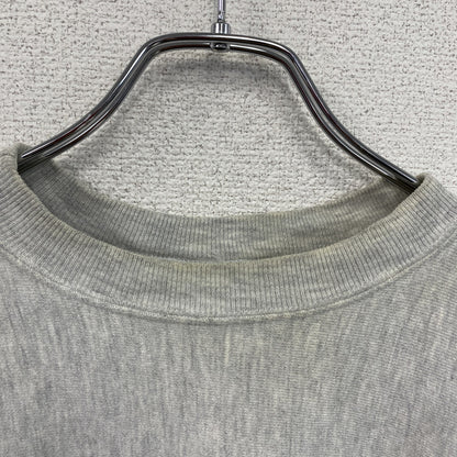 90s　Champion　チャンピオン　リバースウィーブ　スウェット/トレーナー　3連プリント　刺繍タグ　霜降りグレー　Lサイズ