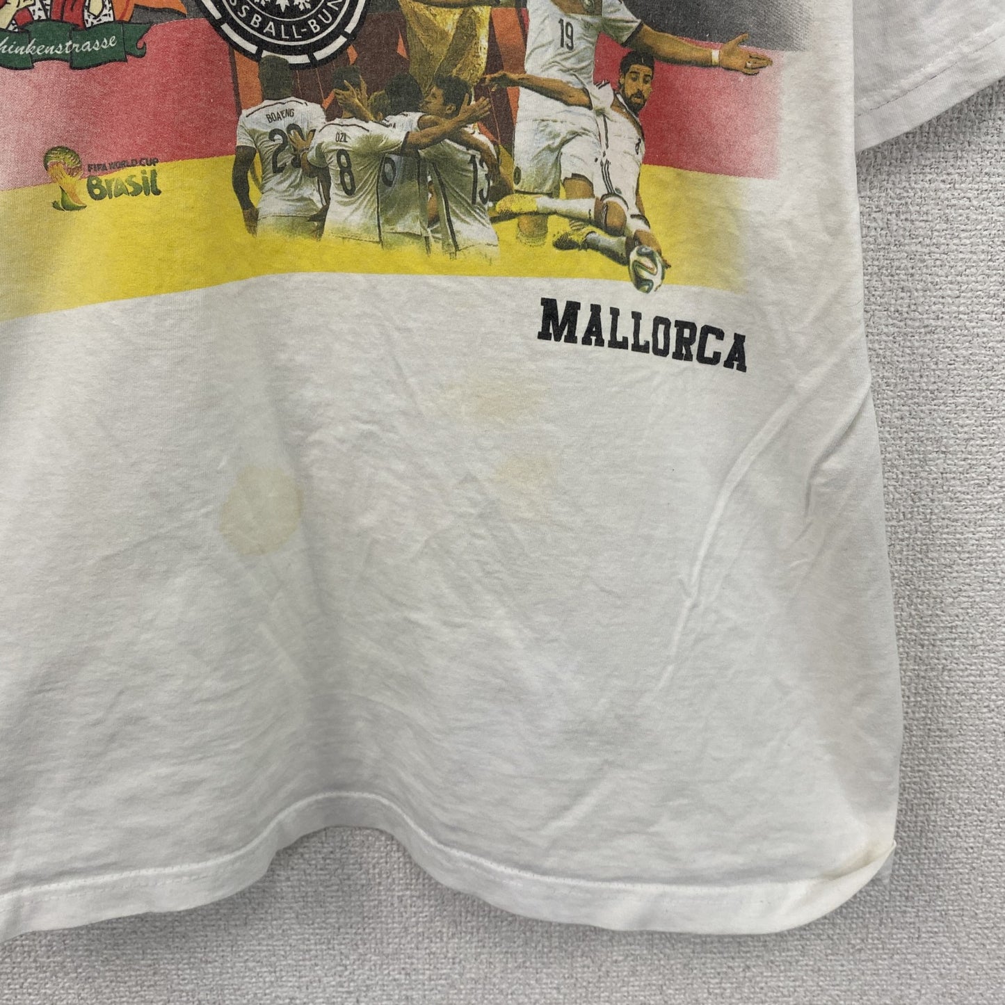 半袖プリントTシャツ　ドイツ代表　サッカー　白　ホワイト　