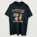 FRUIT OF THELOOM　フルーツオブザルーム　半袖プリントTシャツ　黒　ブラック　Ｍサイズ