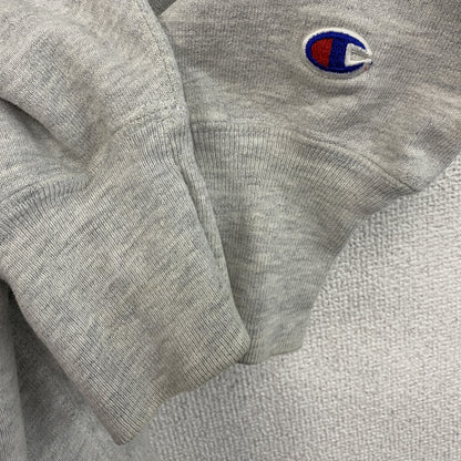 90s　Champion　チャンピオン　リバースウィーブ　スウェット/トレーナー　3連プリント　刺繍タグ　霜降りグレー　Lサイズ