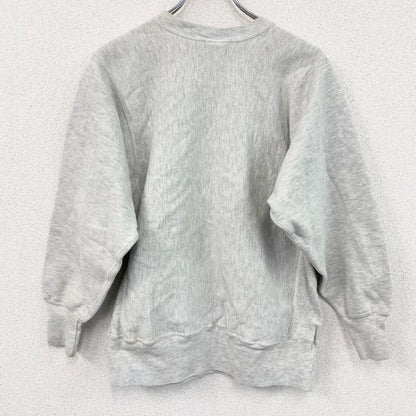 90s　Champion　チャンピオン　リバースウィーブ　スウェット/トレーナー　3連プリント　刺繍タグ　霜降りグレー　Lサイズ