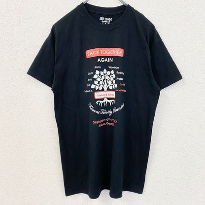 古着 used　GILDAN　ギルダン　半袖デザインプリントTシャツ　アトランタ　ジョージア州　黒　ブラック　Mサイズ