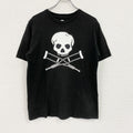 Jackass　ジャッカス　MTV　半袖プリントムービーTシャツ　クロスボーン　スカル　骸骨　デカロゴ　黒　ブラック　Lサイズ