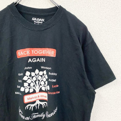 古着 used　GILDAN　ギルダン　半袖デザインプリントTシャツ　アトランタ　ジョージア州　黒　ブラック　Mサイズ