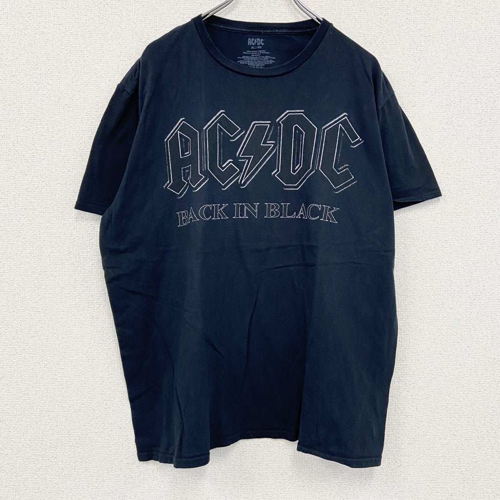 AC/DC　半袖プリントTシャツ　黒　ブラック　XLサイズ