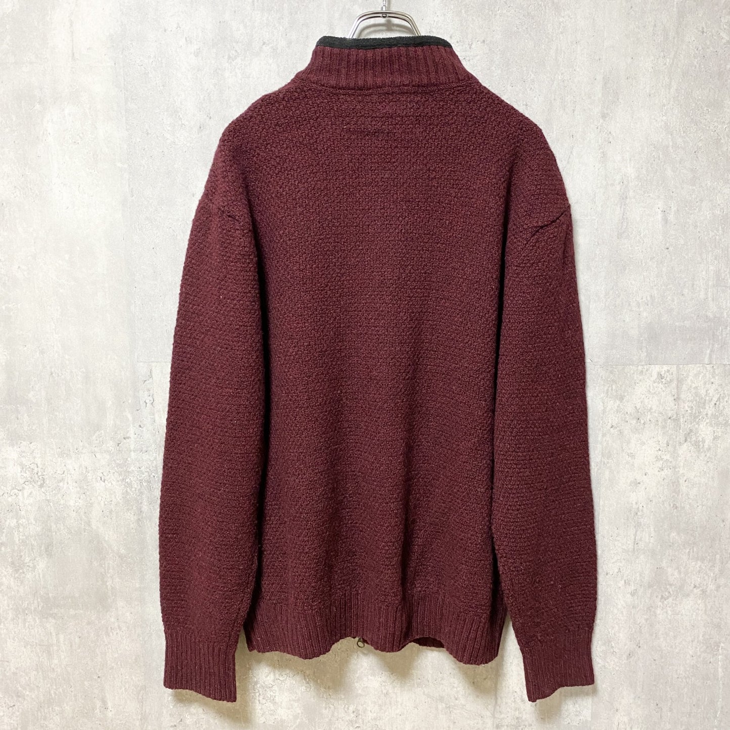 90s　PENDLETON ペンドルトン　長袖カーディガン　ニットセーター　フルジップ　ハイネック　XLサイズ