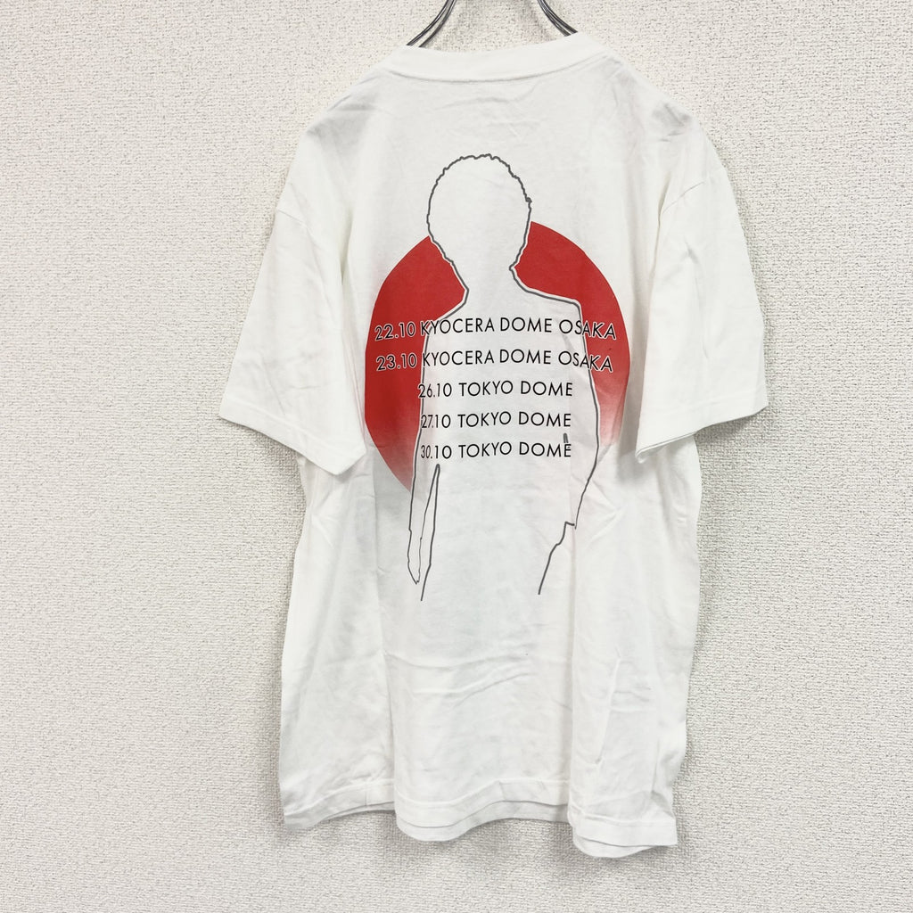 Print Star　プリントスター ブルーノマーズ　半袖ミュージックシンガープリントTシャツ　白　ホワイト　Lサイズ