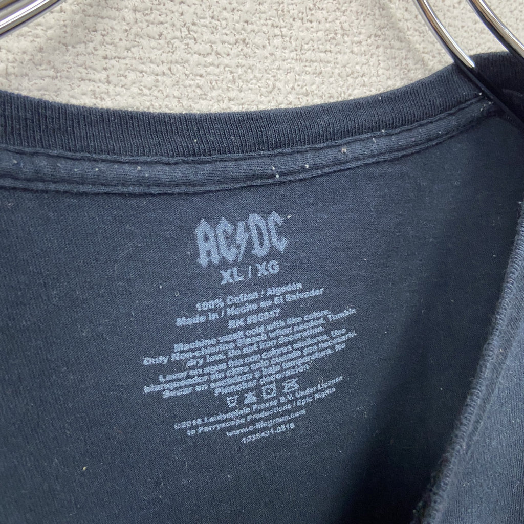 AC/DC　半袖プリントTシャツ　黒　ブラック　XLサイズ