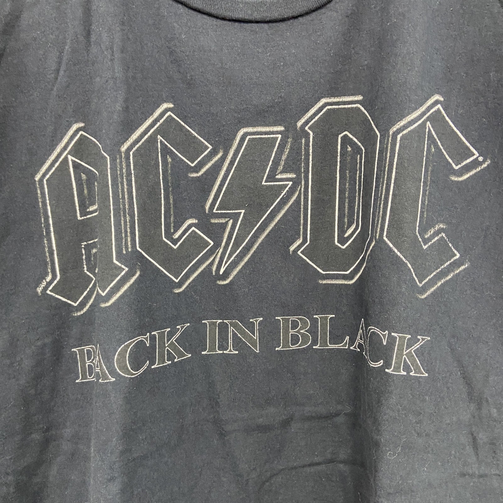 AC/DC　半袖プリントTシャツ　黒　ブラック　XLサイズ