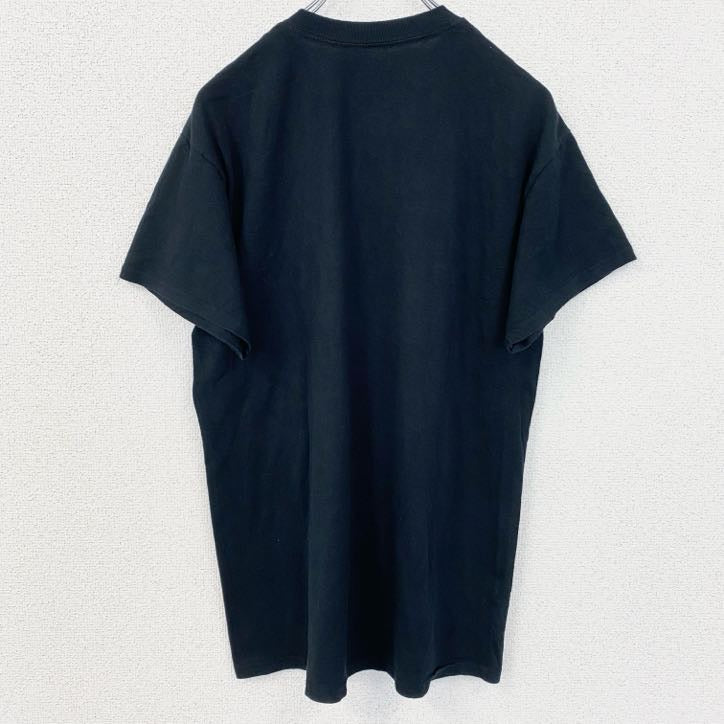 古着 used　GILDAN　ギルダン　半袖デザインプリントTシャツ　アトランタ　ジョージア州　黒　ブラック　Mサイズ