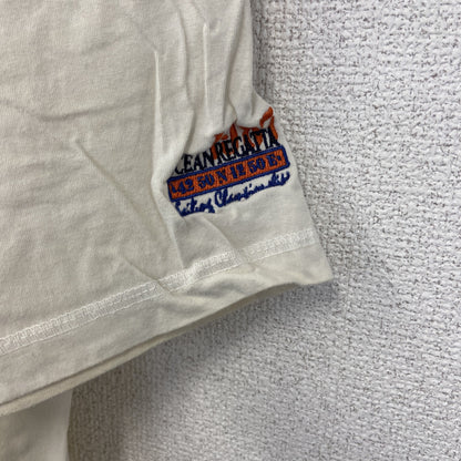 古着 used　DANILO　半袖ビッグプリントTシャツ　コンパス　方位磁石　クルーネック　レトロ　カジュアル　白　Mサイズ