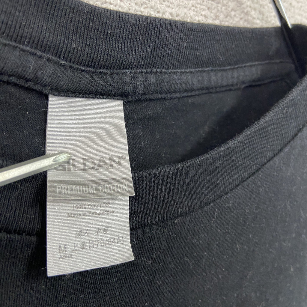 GILDAN　ギルダン　Oasis　オアシス　半袖バンドプリントTシャツ　黒　ブラック　Mサイズ