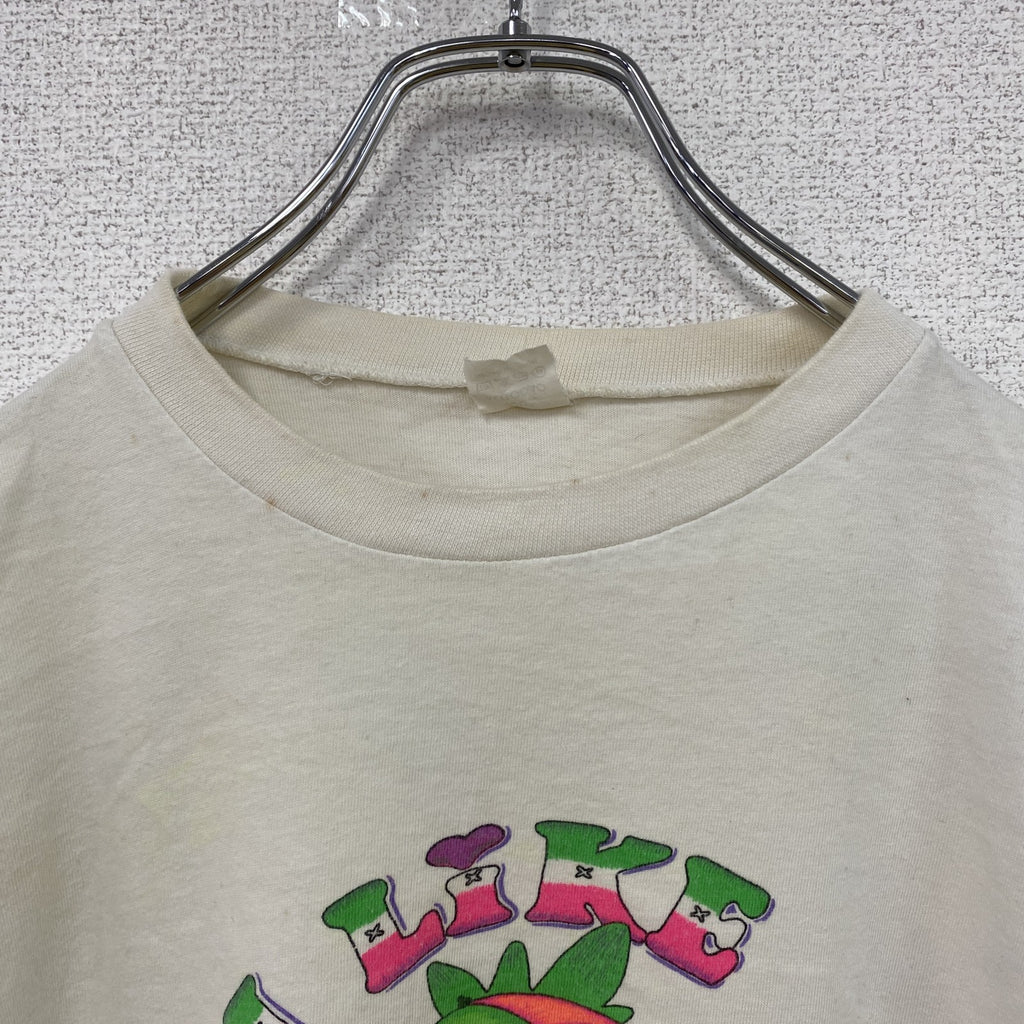 半袖プリントTシャツ　アニマルT　白　ホワイト　Mサイズ